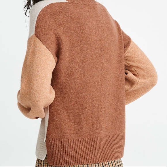 Madewell colorblock sweater in coziest yarn - Picture 2 of 9